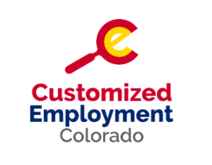 customized employment colorado with a magnifying glass shaped as a "c" with an "e" inside
